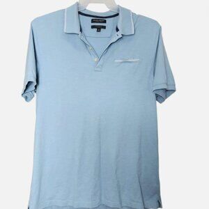 Banana Republic Men’s Polo Shirt XL Blue Luxury Touch Standard Fit Cotton